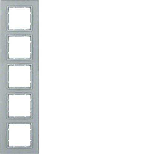 Berker 10156414 Glasrahmen 5fach B.7 alu Mesch Shop Berker 10156414 Glasrahmen 5fach B.7 alu Mesch Shop